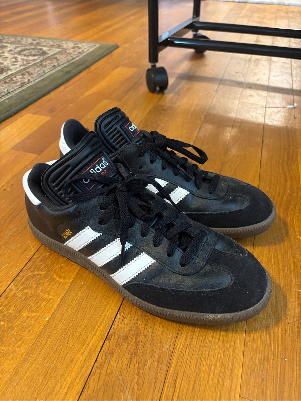 Adidas Black & White Samba Classic Trainers